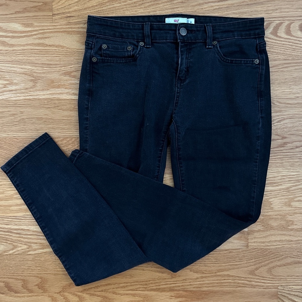 Vineyard Vines Women's Black Skinny Jeans (6)